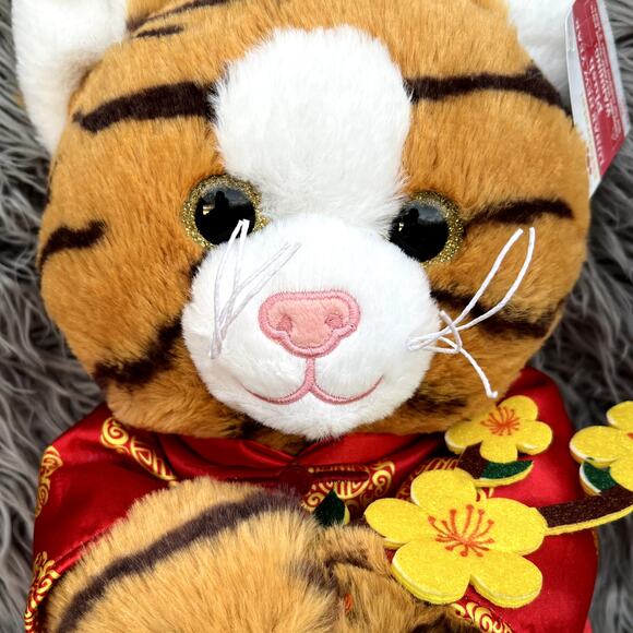 Way to Celebrate Lunar New Year Plush 2022 Year of The Cat Walmart NWT Orange - Picture 2 of 8